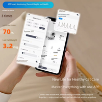 Litière pour chat intelligente autonettoyante personnalisable en gros, contrôle par application, électrique, automatique, grande capacité, désodorisante, facile d'utilisation