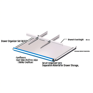 Fami <b>Drawer</b> Organizer Set 36X27mm Front Height 50mm Separation Material for <b>Drawer</b> Storage - Product Image 3