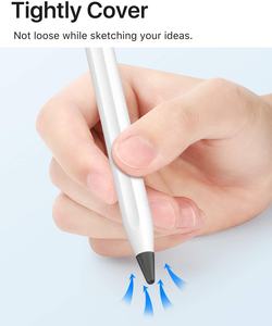 <span class=keywords><strong>MoKo</strong></span> ISO BSCI Factory Outlet 10 Packs Pen <span class=keywords><strong>Pencil</strong></span> Tips Cover Anti Slip Silicone Protective Case for Apple <span class=keywords><strong>Pencil</strong></span> 1st 2nd - Product Image 2