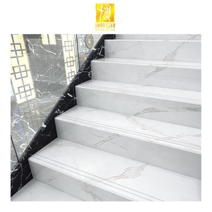 BOTON STONE Prix de gros Escaliers intérieurs en pierre courbés Designs de rampes d'<span class=keywords><strong>escalier</strong></span> Carreaux d'<span class=keywords><strong>escalier</strong></span> <span class=keywords><strong>Marches</strong></span> d'<span class=keywords><strong>escalier</strong></span> en marbre blanc - Product Image 5
