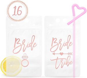 Gobelet de 500 ml avec paille pour cadeaux de fête de fiançailles, enterrement de vie de jeune fille, future mariée - Product Image 2