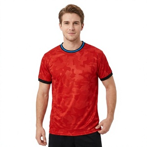 เสื้อยืดผู้ชายไซส์ใหญ่ ผ้าถักแห้งเร็ว โพลีเอสเตอร์ 100% พิมพ์โลโก้ OEM ตามสั่ง สำหรับฤดูร้อนปี 2026 ดีไซน์เรียบๆ โลโก้ด้านหน้า - Product Image 6