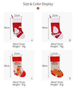 Bas de lin d'<span class=keywords><strong>hiver</strong></span> personnalisés HB-375 grande <span class=keywords><strong>chaussette</strong></span> de Noël en feutre - Product Image 4