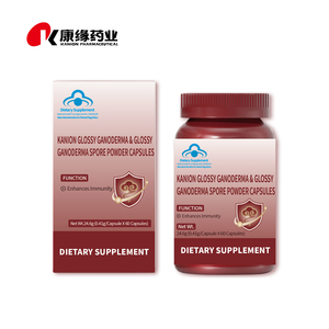 Produto Nutricional Herbal OEM 410mg por Cápsula Suporte Imunológico e Antioxidante para Adultos Cápsulas de <span class=keywords><strong>Ganoderma</strong></span> e Pó de Esporos - Product Image 1