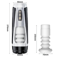 Masturbateur électrique avec 7 modes, fonction télescopique et engrenage rotatif progressif