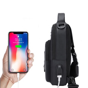 Multifunções <span class=keywords><strong>anti</strong></span>-roubo ombro Messenger <span class=keywords><strong>Bag</strong></span> impermeável curta viagem peito saco masculino com fecho de zíper Crossbody para viagem - Product Image 2