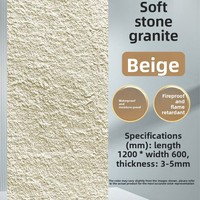 Panneaux muraux en céramique texturée souple 3D Little Star Moon, pierre flexible, décoration intérieure et extérieure, salle de bain, usage domestique