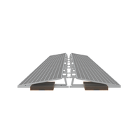 Système de montage solaire sur toit plat en aluminium anodisé avec logo et dimensions personnalisés, support PV inclinable réglable