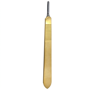 Odontomed2011 Acier inoxydable stérile # 10 lames de scalpel # 3 Manches de scalpel pour dermaplaning, outil dermatologique de précision manuel - Product Image 1