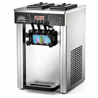 Dezoton Commerciële Soft Serve IJsmachine Compacte Verticale Frozen Yogurt Maker Staande RVS