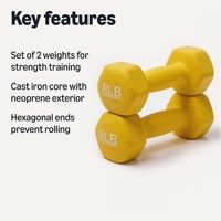 Haltères hexagonaux antidérapants en néoprène pour femmes, idéaux pour l'aérobic, le Pilates et le renforcement musculaire, avec impression personnalisée
