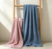 Serviette gaufrée en lin 100 % premium, absorbante, séchage rapide, douce, pour la maison et la salle de bain