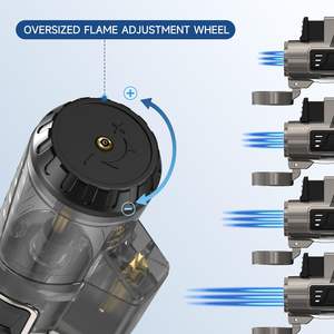 Antorcha Encendedor de cigarros 3 Jet Flame Diseño personalizado Jet Flame Encendedor a prueba de viento - Product Image 5