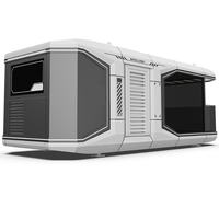 Capsule spatiale préfabriquée mobile, maison-capsule de luxe, hôtel intégré, conteneur intelligent entièrement meublé