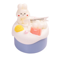Bougie en forme d'ours en gros, bougie en forme de lapin, bougie parfumée, coffret cadeau, cadeau d'anniversaire, décoration intérieure personnalisable