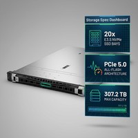 Servidor en Rack HPE ProLiant DL325 Gen11, Venta al Por Mayor de Fábrica, AMD EPYC 4.ª Gen, 64GB DDR5, 1TB SSD, Servidor de Base de Datos con Inferencia de IA