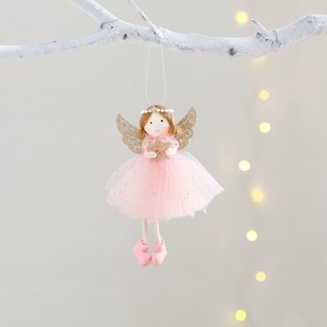 Ornamen Boneka Malaikat Gadis Natal Cantik, Hiasan Peri Berrok untuk Pohon Natal, Pesta Tahun Baru - Product Image 3
