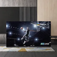 Téléviseur plasma 55 pouces Smart Android LED LCD HDTV pour hôtels et cuisines, 4K FHD, interface LAN, rétroéclairage, écran plat, utilisation en salle de bain