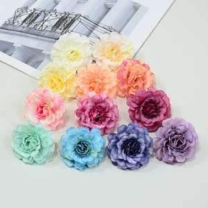 Flores Artificiales de Rosa y Peonía Dongchen Crafts, Poliéster 1.5G, Decoración para Bodas, Arreglos de Mesa, Manualidades, Accesorios para el Cabello - Product Image 1