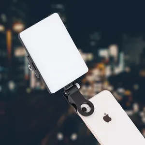 Đèn Kẹp Điện Thoại Thông Minh Dễ Thương Sạc Được 4W Đèn LED Lấp Đầy Ánh Sáng Webcam Trang Điểm Phát Trực Tiếp Di Động Đèn Kẹp Cuộc Gọi Phóng To