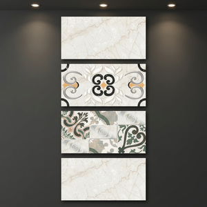 Offre Spéciale de Dubaï 30x60cm 300x600mm Poli Gris Céramique Décoratif 12x24 Carreaux Muraux Meilleure Qualité Fabriqué en Inde - Product Image 1