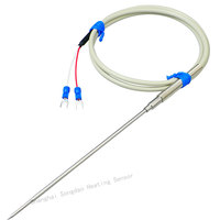 Sonde de température tubulaire à diamètre variable à pointe acérée, capteur de température à thermistance NTC en acier inoxydable à pénétration