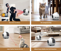 Robot de soin des animaux de compagnie - Robot intelligent pour se déplacer dans la maison pour chats et chiens - Caméra haute définition 4MP