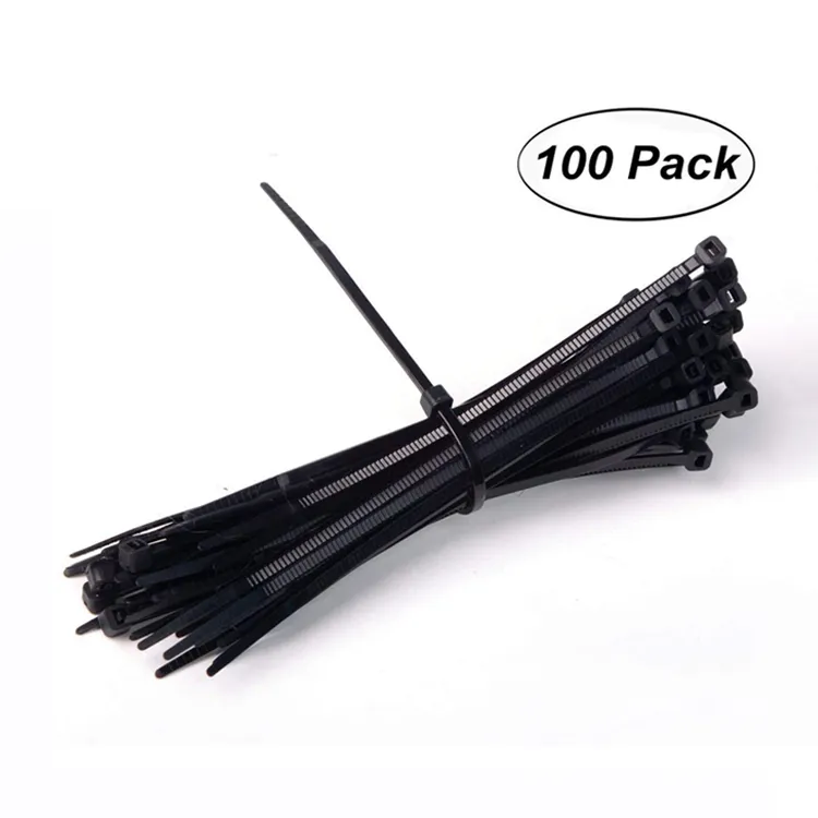 100 Pcs Einstellbare Langlebige Self-Locking 3*100 Nylon Kabel Zip Krawatten für Home Office Garage Werkstatt