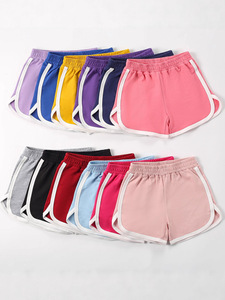 Shorts de plage en coton personnalisés pour enfants, garçons et filles, séchage rapide, taille élastique, pour tout-petits et bébés, décontractés, pour la maison ou comme pyjama, vente en gros - Product Image 3