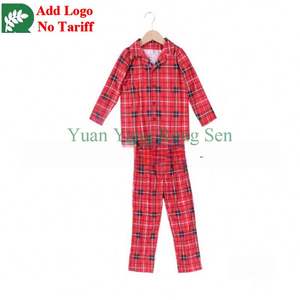 Семейные пижамы из хлопка на заказ: комплекты с длинными брюками для дома и отдыха - Product Image 2