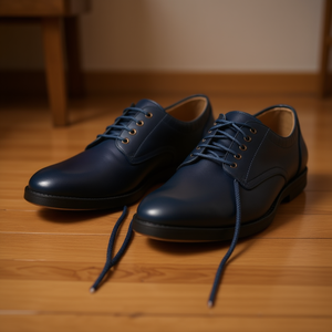 Laccio per scarpe cerato Ilan blu navy 90 cm - Product Image 3