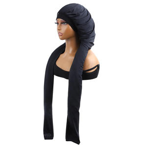 <span class=keywords><strong>Bonnet</strong></span> de nuit respirant 2-en-1 pour tresses longues avec logo personnalisé pour femmes - Product Image 2