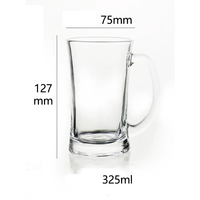 Mug à bière en verre au design créatif avec poignée, tasse à eau grande capacité, mug à bière pression, tasse à jus d'ananas pour hôtel