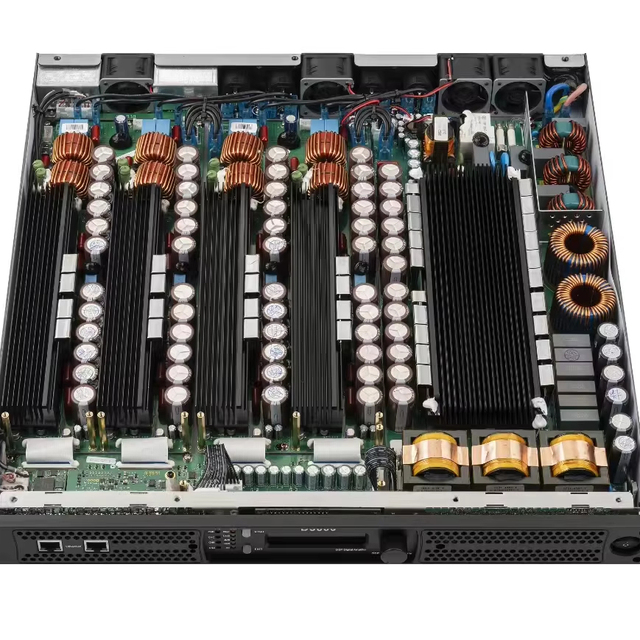 DSP Class D Power Amplifier 4 Channel 3500W 1U Rack Mount Pro Audio Amplifier CE RoHS Certified for PA System Installation