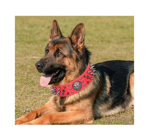 Collar de perro con tachuelas con remaches, collares de cuero PU para perros, duraderos, ajustables para mascotas medianas y grandes, <span class=keywords><strong>Pitbull</strong></span> <span class=keywords><strong>Bully</strong></span> Dog - Product Image 3