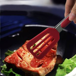 Tong Set Stainless Steel <b>Silicone</b> BBQ Clip Clamps Wholesale Tongs Stainless Steel Kitchen BBQ Grill Clamps BBQ Tongs - Product Image 3