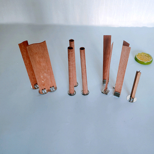 Black Soy Wax with Logo Cross Sustainers Luxury Holder Crackling Wood Wooden <b>Wicks</b> for <b>Candle</b> Making - Product Image 1
