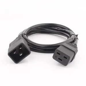 C19-C20 Power Cord 16A 250V 3*2.5mm High Quality C20 Male Plug To C19 Female Socket PDU UPS Server Power Extension Cable