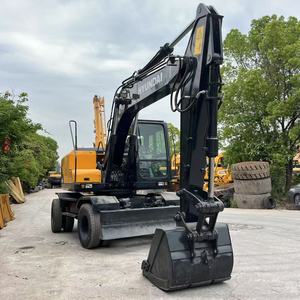 Pompe et engrenage d'excavatrice sur pneus Hyundai 150W-9T d'occasion, 90% NEUF, 15 tonnes, hydraulique, d'origine coréenne, 150W-7 - Product Image 2
