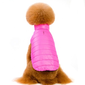 คุณภาพสูงสีเรืองแสงผ้าฝ้ายเบาะสุนัขเสื้อผ้าสัตว์เลี้ยงพันธุ์เล็กเสื้อกั๊กฤดูหนาวพร้อมสายรัดรู - Product Image 3