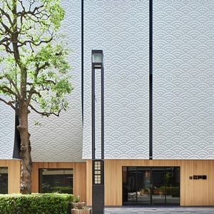 Panneau de mur-rideau perforé en aluminium, revêtement poudré, anti-corrosion, design contemporain pour l'extérieur des bâtiments - Product Image 3