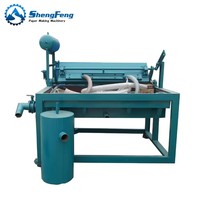 Machine semi-automatique pour la fabrication de barquettes à œufs de petite taille pour usage agricole, 1000 pièces/heure, machine à emballer en pulpe moulée à partir de papier recyclé
