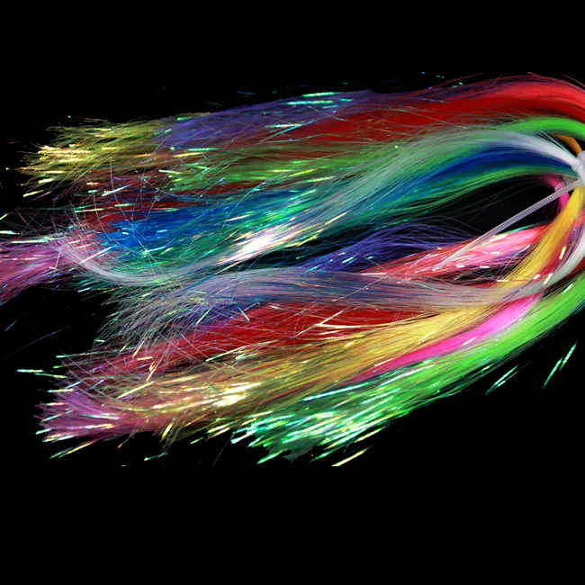 Fly Ràng Buộc Chất Liệu Holographic Phẳng Tinsel Flashbou Poly Flash Holo Cho Salmon Streamer Fly RÀNG BUỘC