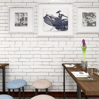 Amovible Imperméable 3D Réaliste Brique Papier Peint Autocollant pour Chambre Accent Mur