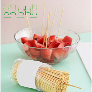 Tròn phẳng tre dùng một lần tăm nhựa bao bì thân thiện với môi trường thay thế - Product Image 2