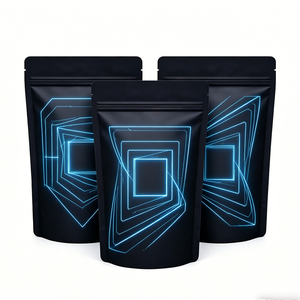 ถุงซิปล็อคแบบตั้งได้ สีดำด้าน ใช้ซ้ำได้ ปิดผนึกด้วยความร้อน พิมพ์กราเวียร์ กันความชื้น ผลิตจากอลูมิเนียมฟอยล์และพลาสติก PE สำหรับบรรจุอาหาร - Product Image 6