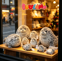 Peluche personnalisée en forme de phoque, jouet en peluche doux, animal marin, pour la décoration du canapé à la maison, cadeau pour enfants, peluche phoque