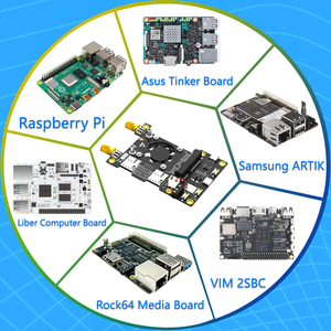 Carte adaptateur PCIE réseau LTE Raspberry Pi 3 Gram avec ventilateur LED à changement de couleur et base de montage Stock Base Hat pour Raspberry Pi 3 Gram - Product Image 4