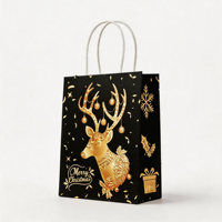 Sacs en papier kraft recyclables en gros, 120 g/m², avec poignée, écologiques, sacs cadeaux personnalisés avec logo pour l'emballage de détail et de restaurants
