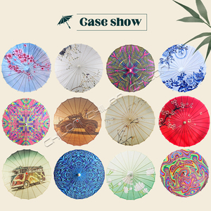 Parapluies en bois de décoration chinoise <span class=keywords><strong>japonaise</strong></span> personnalisés Accessoires de danse artisanale Parasols Parapluie en papier huilé de soie fait à la main - Product Image 5